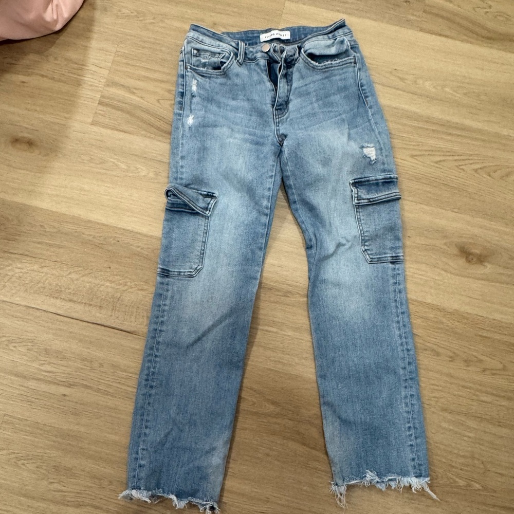 Flying Monkey Light Blue Straight Leg Jeans
